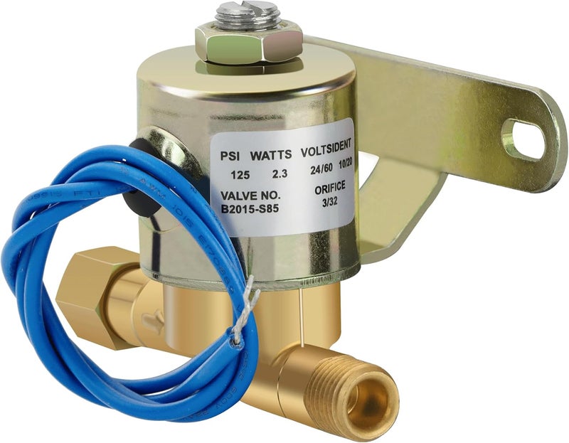 PETOX 4040 Humidifier Water Solenoid Valve, Compatible with Aprilaire Humidifiers Valve 400 500 600 700 220 224 - Replacement Part# B2015-S85-24 Volts AC 2.3 Watts 60 Hz 125 PSI- Blue - Image 1